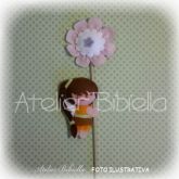TINKER BELL 7 CM COM FLORZINHA NO PALITO UNIDADE