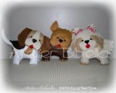 CÃES DE RAÇA 20 CM PARA DE PÉ UNIDADE