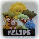 SAFARI PORTA S/MDF C/3 BICHINHOS C/ MACACO