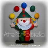 PALHAÇO MALABARISTA OU EQUILIBRISTA 30CM UNIDADE