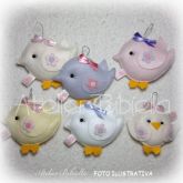 PASSARINHA BABY C/ FITINHA C/ NOME PERSONALIZADO UNIDADE