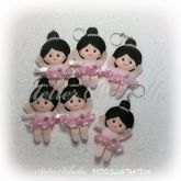 BAILARINA MINI COM NOME PERSONALIZADO LEMBRANCINHA UNIDADE