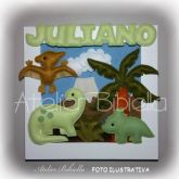 DINOSSAURO QUADRO MDF QUADRADO