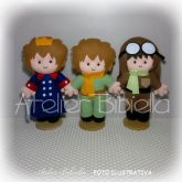 BONECO PRINCIPE OU AVIADOR  20 CM UNIDADE C/ SUPORTE