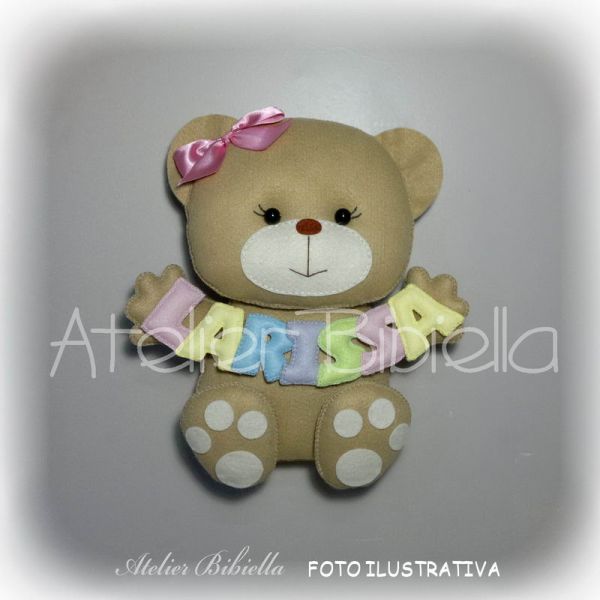 URSINHA ENFEITE DE PORTA SEM MDF 25 CM UNIDADE