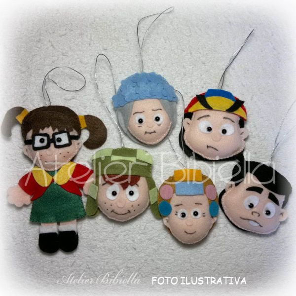 TURMA DO CHAVES CABECINHA LEMBRANCINHA UNIDADE