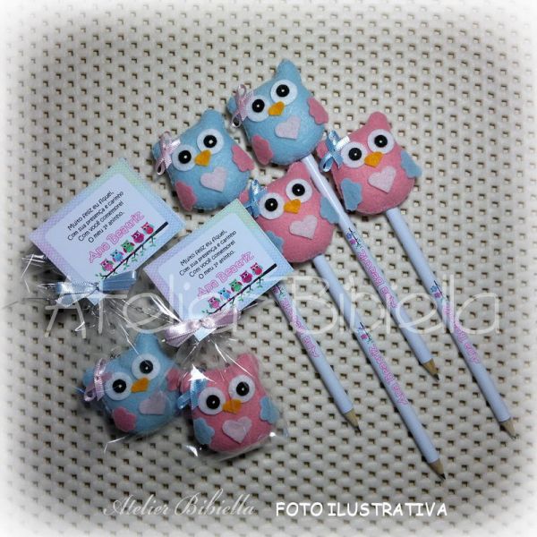 CORUJINHA MINI C/ LÁPIS PERSONALIZADO UNIDADE