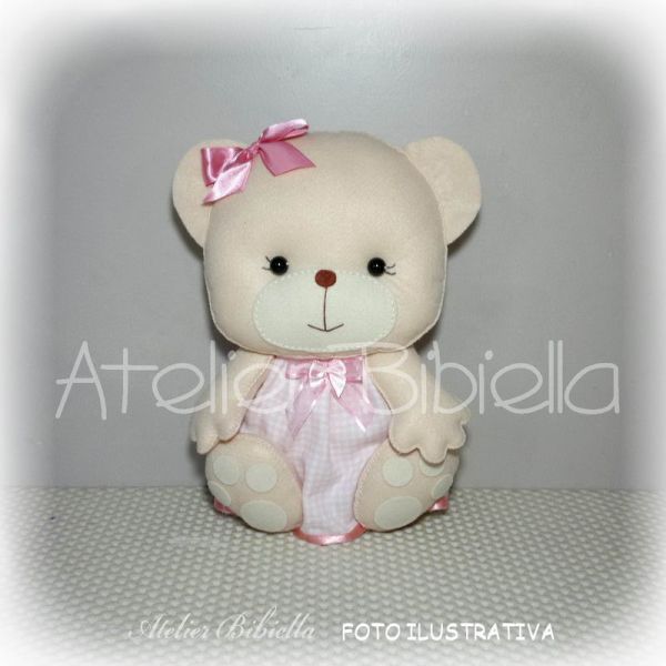 URSINHA 20CM DE VESTIDINHO UNIDADE